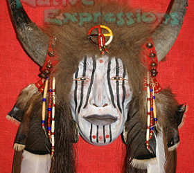 Red Wolf-Native Mask-©Becky Olvera Schultz