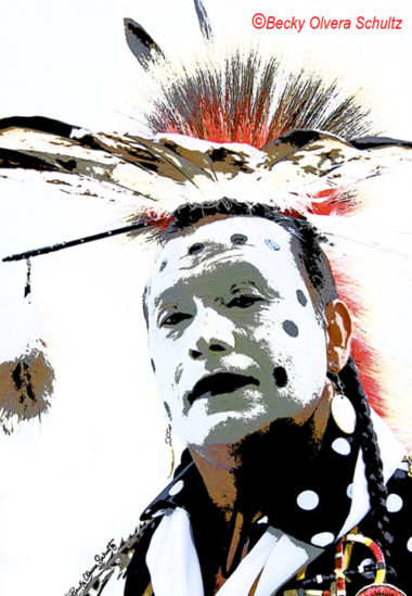 Traditional Powwow Dancer, Mickey, by Becky Olvera Schultz