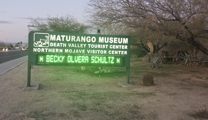 Becky Olvera Schultz, Maturango Museum Exhibit, Native Visions of the Americas