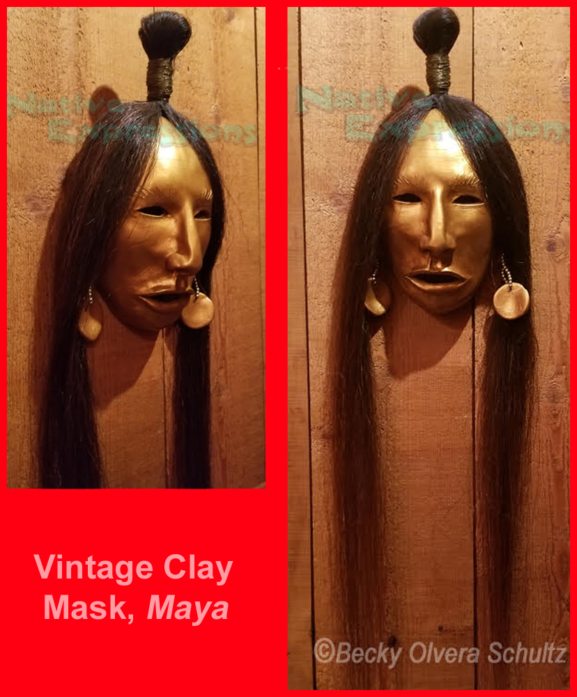 Clay Mask, Maya, ©Becky Olvera Schultz