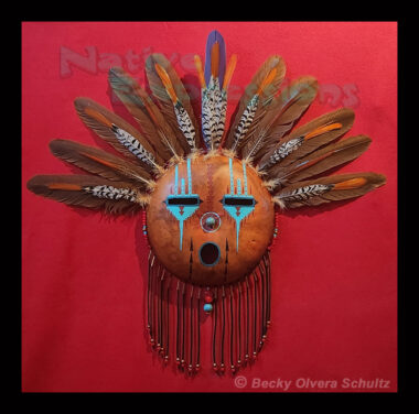 Original Gourd Mask, © Becky Olvera Schultz