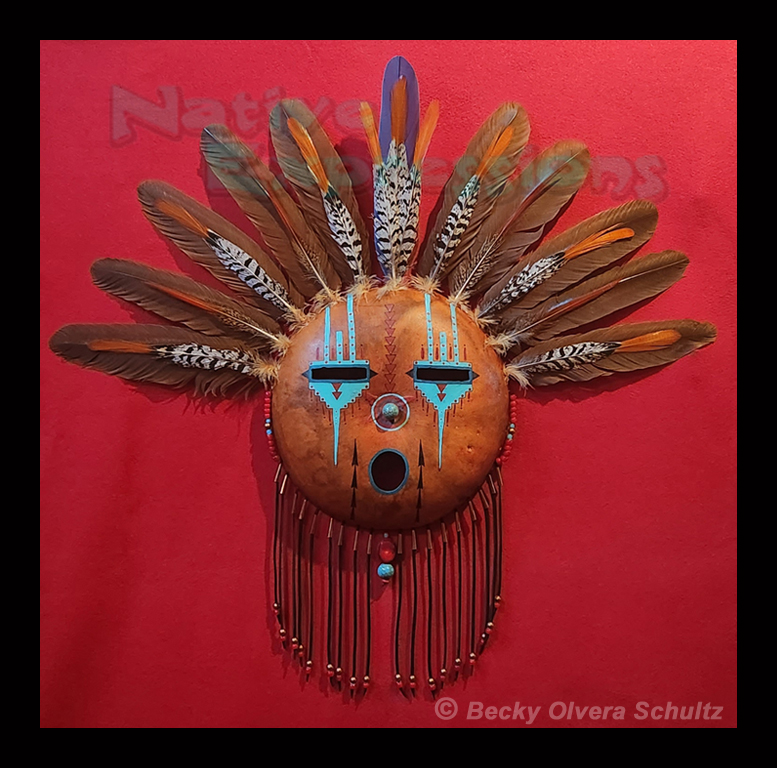 Original Gourd Mask, © Becky Olvera Schultz