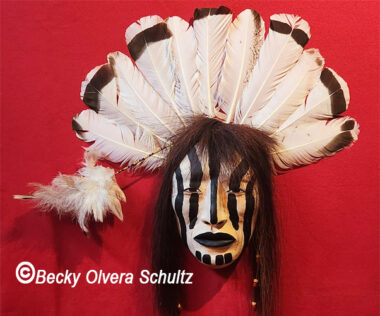 Deer Tracker Mask, ©Becky Olvera Schultz