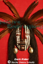 $2200 Dark Rider-Native Mask-©Becky Olvera Schultz