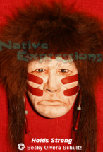$900 Holds Strong-Native Mask-©Becky Olvera Schultz