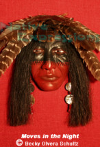 (SOLD) Moves in the Night-Native Mask-©Becky Olvera Schultz