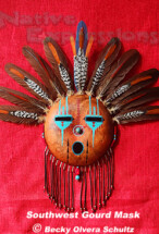 Southwestern Gourd Mask