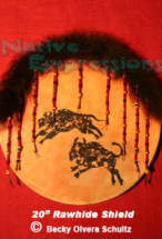 20" Rawhide Shield-©Becky Olvera Schultz