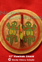 12" Two Lizard Shield-©Becky Olvera Schultz