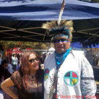 Traditional powwow dancer Corwin Poncho