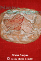 Bison Plaque ©Becky Olvera Schultz